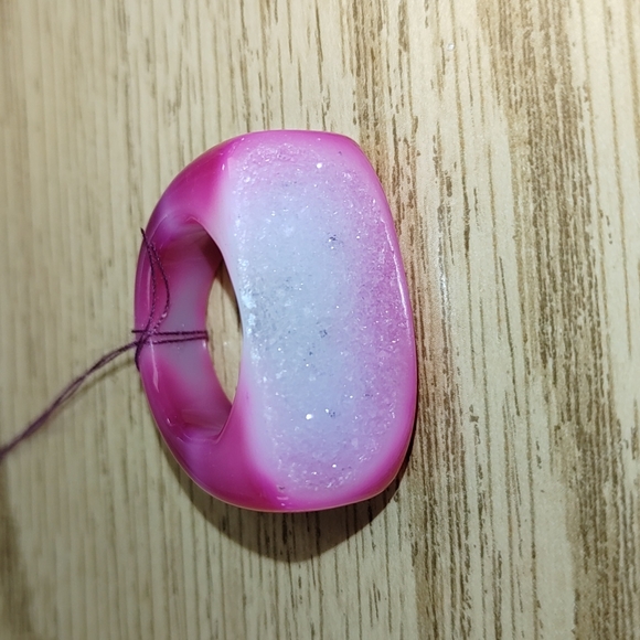 Agate Druzy Ring - Picture 1 of 8